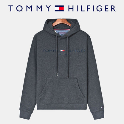 TH Men's Hoodie (Clearance) Tommy Hilfiger Luxvian Dark Gray M 