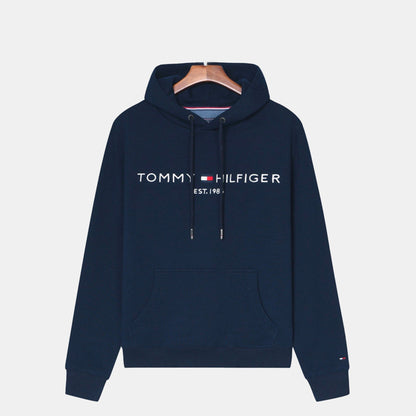 TH Premium Cotton Hoodie Tommy Hilfiger Aurev Blue S 