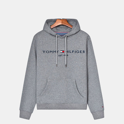 TH Premium Cotton Hoodie Tommy Hilfiger Luxvian Light gray S 