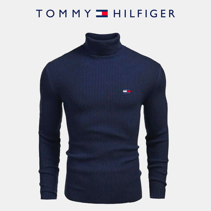 TH Turtleneck Sweater Tommy Hilfiger Luxvian Blue M 