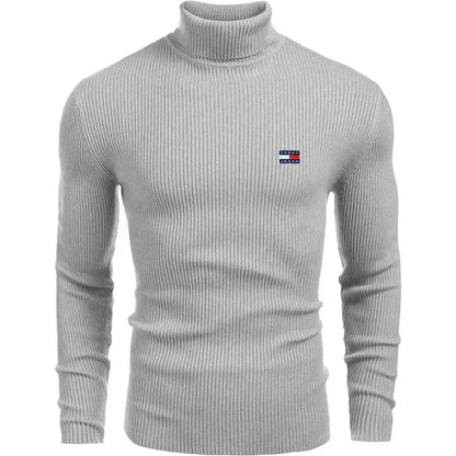 TM Men's Turtleneck Sweater Tommy Hilfiger Luxvian Gray M 