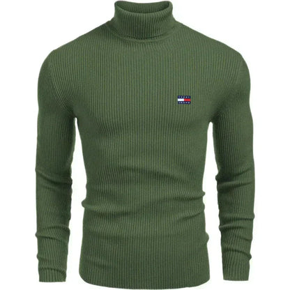 TM Men's Turtleneck Sweater Tommy Hilfiger Luxvian Green M 